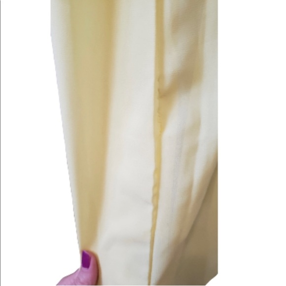 HANDMADE canary yellow flowy sleeveless grecian maxi dress size medium - Picture 5 of 7